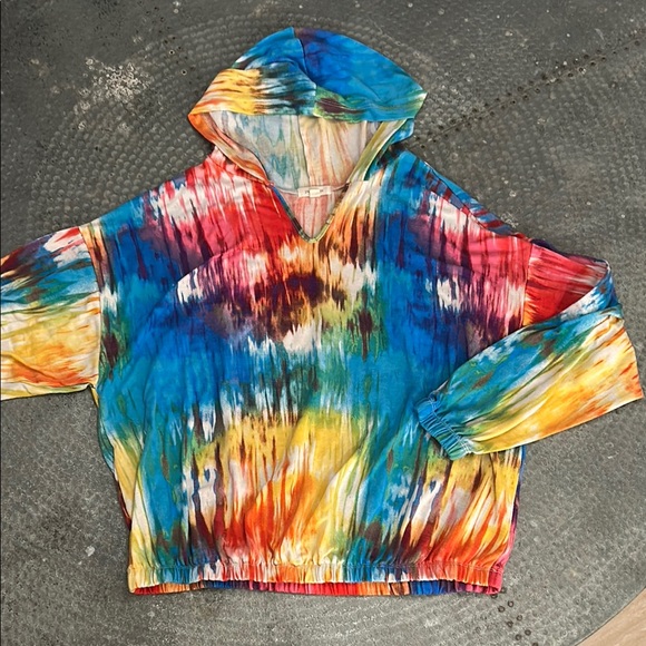 Colorful Tie-Dye Hoodie - Picture 1 of 7
